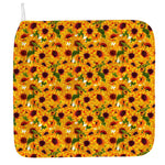 Watercolor Sunflower Pattern Print Hand Towel