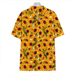 Watercolor Sunflower Pattern Print Hawaiian Shirt