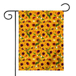 Watercolor Sunflower Pattern Print House Flag