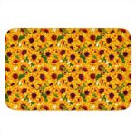 Watercolor Sunflower Pattern Print Indoor Door Mat