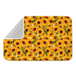 Watercolor Sunflower Pattern Print Indoor Door Mat