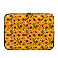 Watercolor Sunflower Pattern Print Laptop Sleeve