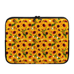 Watercolor Sunflower Pattern Print Laptop Sleeve