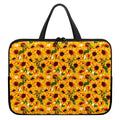 Watercolor Sunflower Pattern Print Laptop Sleeve With Handle