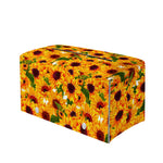 Watercolor Sunflower Pattern Print Leather Tissue Box Cover