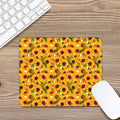 Watercolor Sunflower Pattern Print Mouse Pad