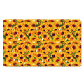 Watercolor Sunflower Pattern Print Polyester Doormat