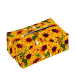 Watercolor Sunflower Pattern Print Rectangle Tissue Box Cover
