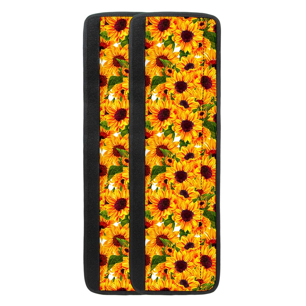 Watercolor Sunflower Pattern Print Refrigerator Handle Covers