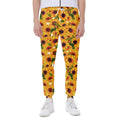 Watercolor Sunflower Pattern Print Joggers