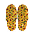 Watercolor Sunflower Pattern Print Slippers