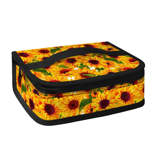Watercolor Sunflower Pattern Print Small Lunch Bag