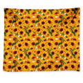 Watercolor Sunflower Pattern Print Tapestry