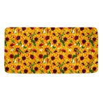 Watercolor Sunflower Pattern Print Towel