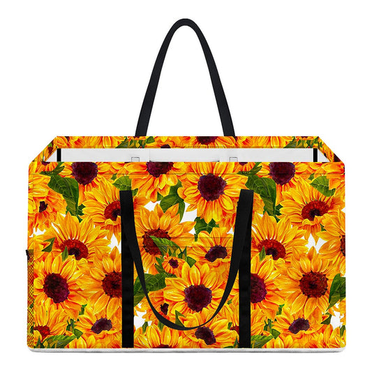 Watercolor Sunflower Pattern Print Utility Tote Bag