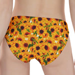 Watercolor Sunflower Pattern Print Women's Panties