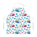 Watercolor Surfing Pattern Print Adjustable Apron