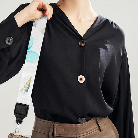 Watercolor Surfing Pattern Print Bag Strap