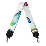 Watercolor Surfing Pattern Print Bag Strap