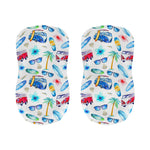 Watercolor Surfing Pattern Print Bar Stool Covers