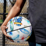 Watercolor Surfing Pattern Print Basketball