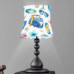 Watercolor Surfing Pattern Print Bell Lamp Shade