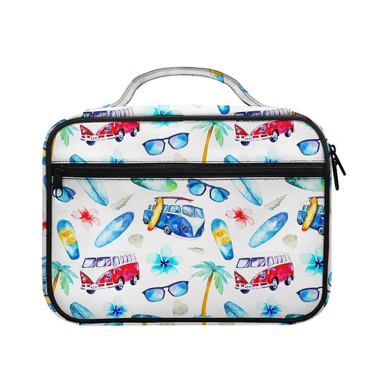 Watercolor Surfing Pattern Print Briefcase Bible Bag