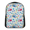 Watercolor Surfing Pattern Print Casual Backpack