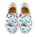 Watercolor Surfing Pattern Print Casual Shoes