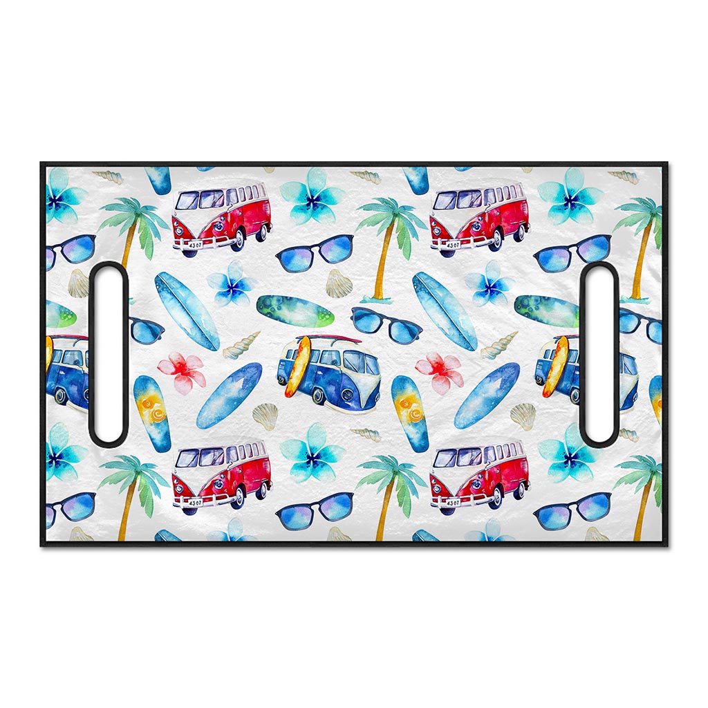 Watercolor Surfing Pattern Print Golf Cart Seat Cover