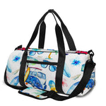 Watercolor Surfing Pattern Print Gym Bag