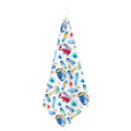 Watercolor Surfing Pattern Print Hand Towel