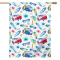 Watercolor Surfing Pattern Print House Flag