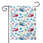 Watercolor Surfing Pattern Print House Flag