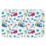 Watercolor Surfing Pattern Print Indoor Door Mat