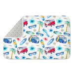 Watercolor Surfing Pattern Print Indoor Door Mat