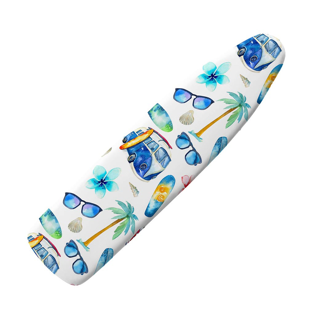 Watercolor Surfing Pattern Print Ironing Board Cover