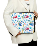Watercolor Surfing Pattern Print Laptop Sleeve