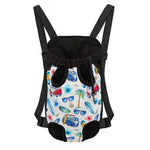 Watercolor Surfing Pattern Print Pet Carrier Backpack