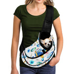 Watercolor Surfing Pattern Print Pet Sling Carrier
