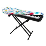 Watercolor Surfing Pattern Print Piano Keyboard Cover