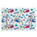Watercolor Surfing Pattern Print Placemat