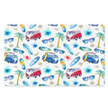Watercolor Surfing Pattern Print Polyester Doormat