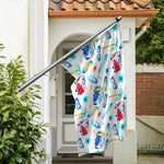Watercolor Surfing Pattern Print Polyester Flag