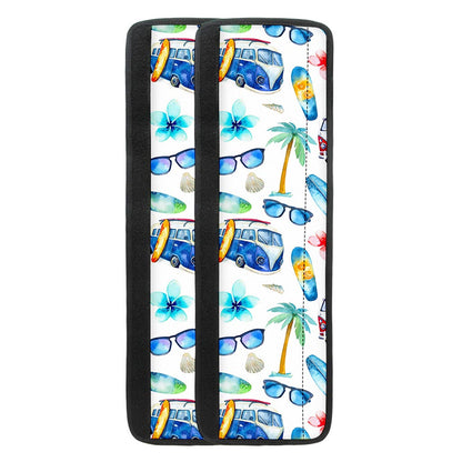 Watercolor Surfing Pattern Print Refrigerator Handle Covers