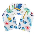 Watercolor Surfing Pattern Print Scarf