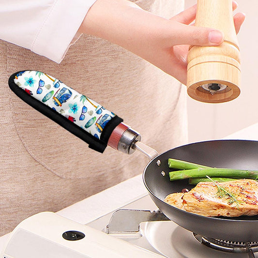 Watercolor Surfing Pattern Print Skillet Handle Cover