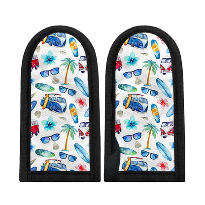Watercolor Surfing Pattern Print Skillet Handle Cover