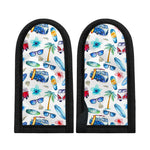 Watercolor Surfing Pattern Print Skillet Handle Cover