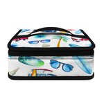 Watercolor Surfing Pattern Print Small Lunch Bag